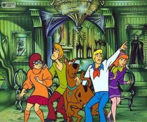 yapboz Scooby Doo ve arkadaşları kendi çete korkuyorsun